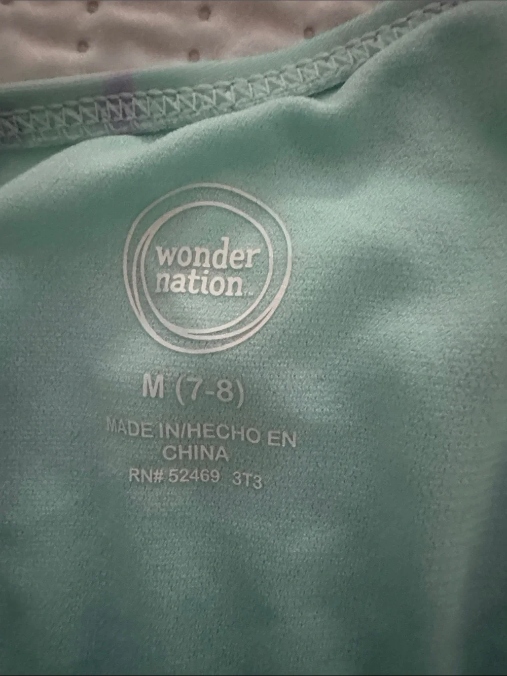 wonder nation Aqua and Pink Tie-Dye One-Piece Swimsuit